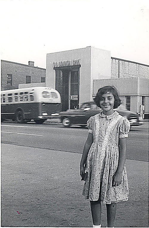 Sept 1955. Standing in front of where the Hair Cuttery is now, Col Pike just before Glebe Road. Check out that AB&W bus!!