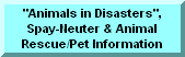 Low Cost Spay-Neuter; No-Kill Links and Other Vital Information on Pet Care and Animal Rescue